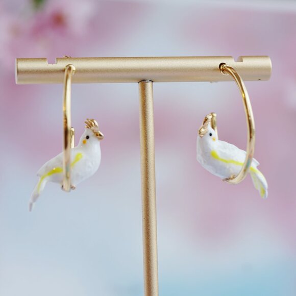 cute parrot earrings - Picture 4 of 10